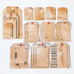 Pack 30 Stickers papel mate Tag Message