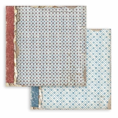 Stamperia Backgrounds double sided Paper Pad 8x8 10pkg Serie B - Casa Washi