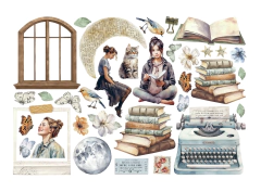 Stamperia Cardstock Ephemera Adhesive Paper Cut Outs