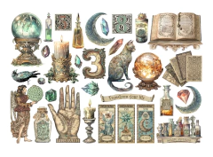 Stamperia Cardstock Ephemera Adhesive Paper Cut Outs