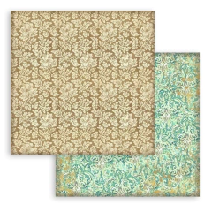 Stamperia Backgrounds double sided Paper Pad 8x8 10pkg Serie A - tienda online