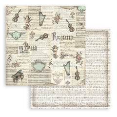 Stamperia Double Sided Paper 8"x8" 10pkg Serie C - Casa Washi