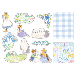 Pack 48 Stickers papel laminado Blooming