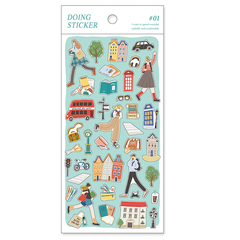 Plancha Stickers washi Doing
