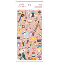 Plancha Stickers washi Doing
