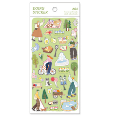 Plancha Stickers washi Doing
