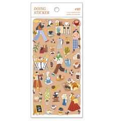 Plancha Stickers washi Doing
