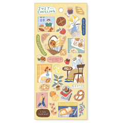 Plancha Stickers papel Just Chilling 
