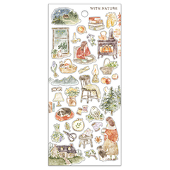 Plancha de stickers With Nature