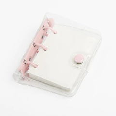 Carpeta cristal Mini Binder transparente con hojas lisas - tienda online