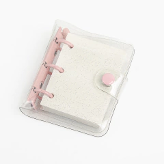 Carpeta cristal mini binder brillos con hojas lisas en internet