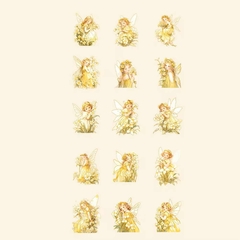 Pack de 30 Stickers PET Elves in Flowers