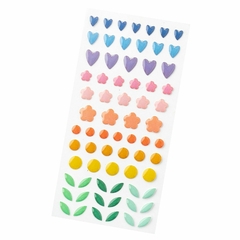 Bea Valint Poppy and pear enamel dots