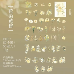 Cajita 50 stickers PET Mini Garden