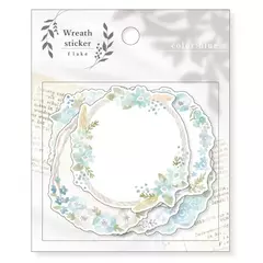 Pack de 40 stickers flake Wreath - Casa Washi
