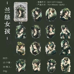 Pack 30 Stickers Pet Gothic Maiden