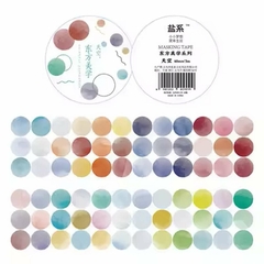 Washi Stickers Dots Oriental Aesthetics 60mm x 3m