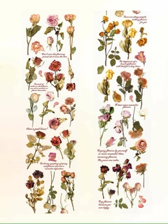 Cinta PET Flowers Junk Journal 50mm x 2m