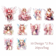 Pack 20 stickers PET Retro Materials
