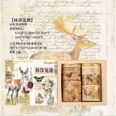 Set de washis Letter Butterfly Botanical