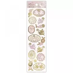 Plancha de stickers Prier perlados c/ foil
