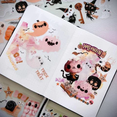 Cinta Pre-cut Boogie Boo 60mm×5m Washitape (858) - Casa Washi
