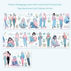 Cinta Pet Flowers and Girls 65mm x3m