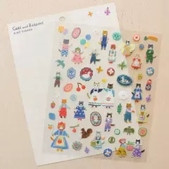 Plancha de stickers PET Hyogensha x Aiko Fukawa