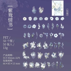 Cajita 50 stickers PET Mini Garden