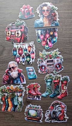 Die cuts Papelitos Vintage Christmas Serie B