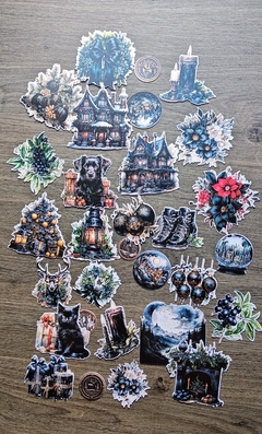 Die cuts Papelitos Vintage Christmas Serie A en internet