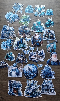 Die cuts Papelitos Vintage Christmas Serie A