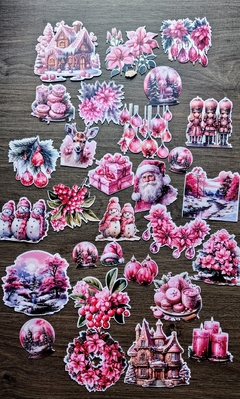 Die cuts Papelitos Vintage Christmas Serie A - comprar online