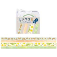 Set de washi tapes Hosomass con dispenser