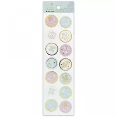 Plancha de stickers Prier perlados c/ foil
