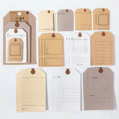 Pack 30 Stickers papel mate Tag Message