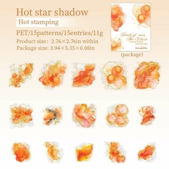 Pack 15 Stickers Pet Trash of the Stars c/ foil dorado