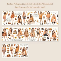 Cinta Pet Flowers and Girls 65mm x3m