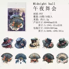 Pack 10 Stickers Pet Manor Ball Series