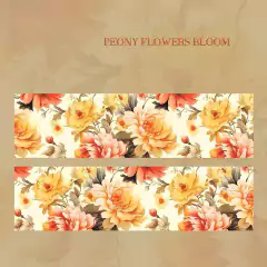 Washi Tape Rococo Flowers 60mm x 2m