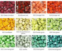 Pack de pastillitas de lacre octogonales x 100 unid SERIE III - Casa Washi
