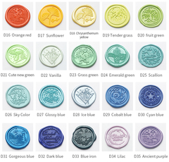 Pack de pastillitas de lacre octogonales x 100 unid SERIE IV - comprar online