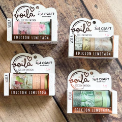 Set de 5 washis Colección Voila x 4 m