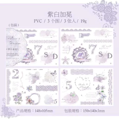 Set 3 planchas transfer Rococo Dreams
