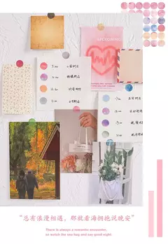 Pack 6 planchas stickers washi DOTS Monet Garden - tienda online