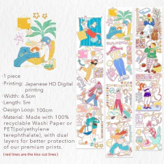 Cinta Pre-cut Dopamine Days XXL Pet 50mmx5m en internet