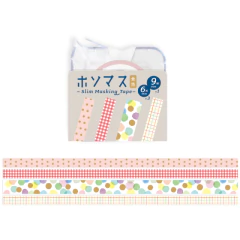 Set de washi tapes Hosomass con dispenser