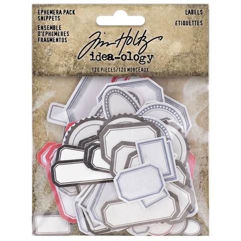 Pack Stickers Jim Holtz Coleccion Idea Ology Ephemera Snippets Labels