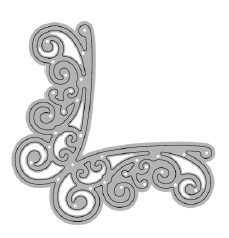 Troquel 3 pulg Esquinero decorativo