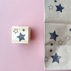 Sellos de Madera y Goma Serie C 3x3cm - Casa Washi
